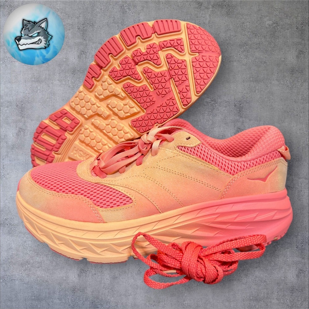 Hoka Bondi L Vibrant Bloom Cantaloupe Mens 12 Womens 13 New 1165690 CPLC